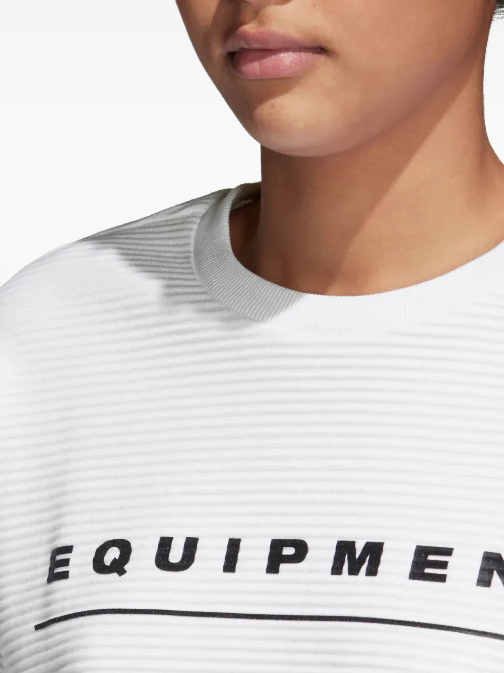 Adidas Originals Stadium Originals Eqt "white" Sweatshirt In White