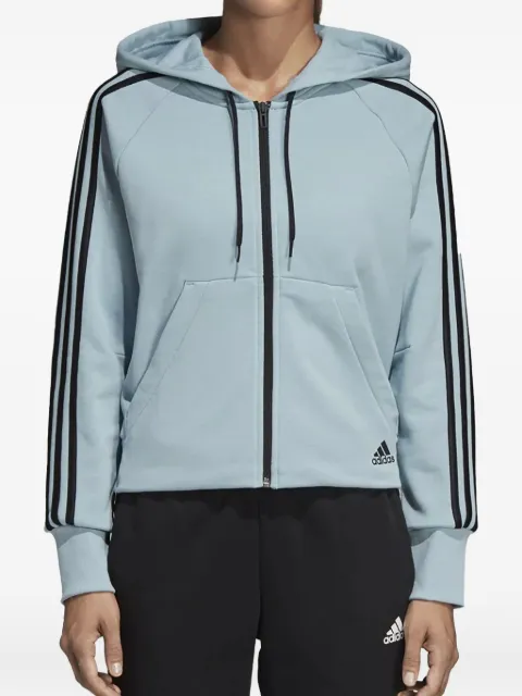 adidas Stadium 3-Stripes zip-up "Ash Grey" hoodie