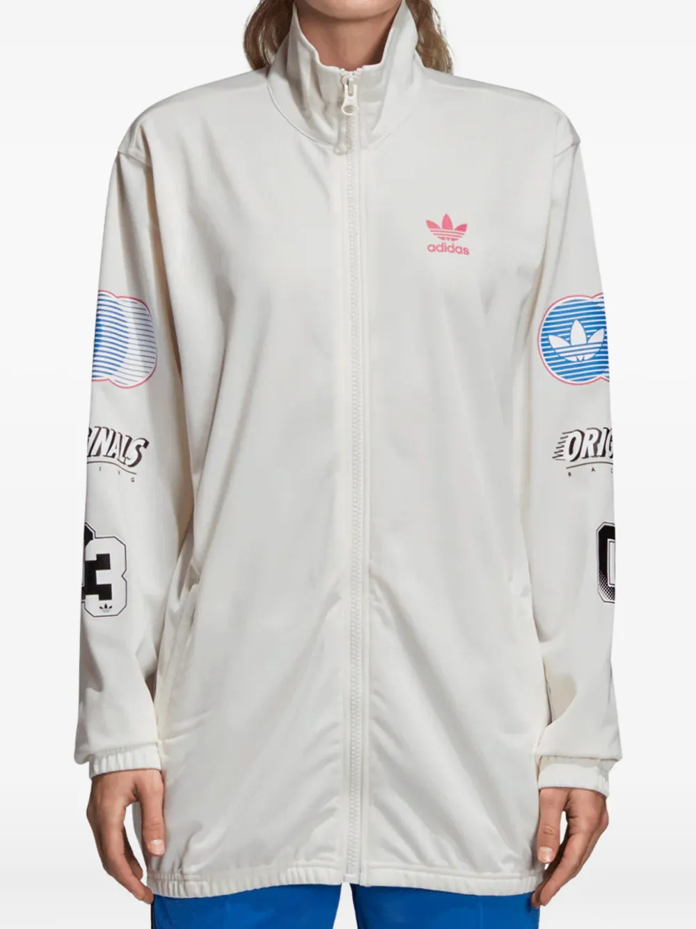 adidas Stadium Racing トラックジャケット - ホワイト adidas Stadium Racing トラックジャケット - ホワイト