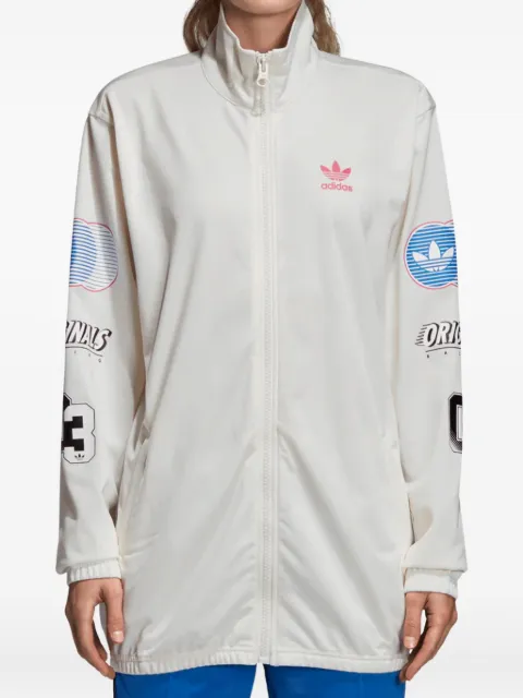 adidas chamarra deportiva Stadium Racing Chalk White/Red/Blue