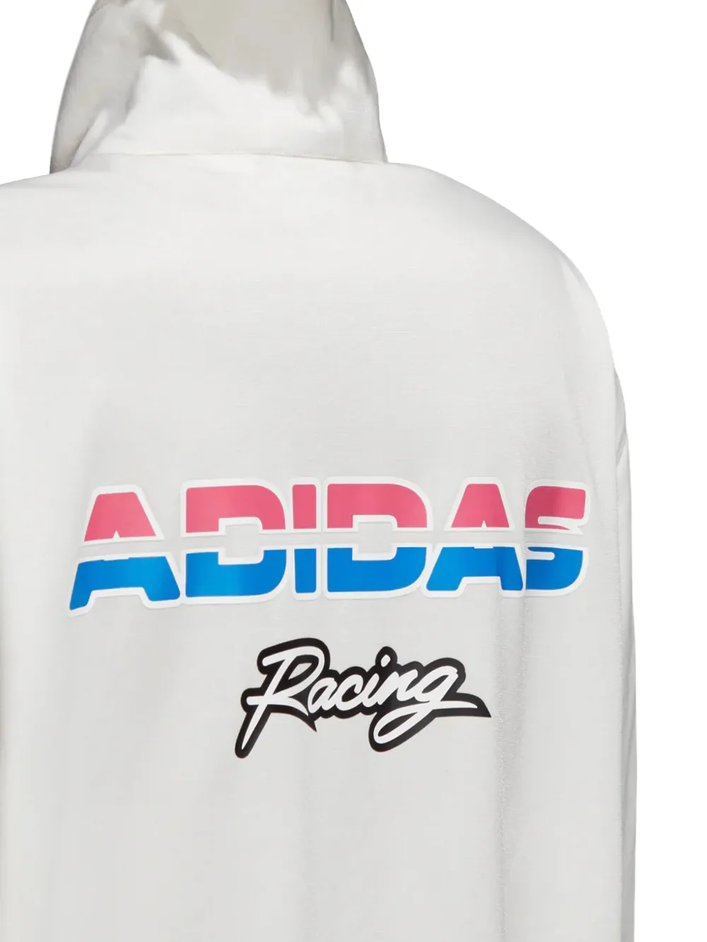 Adidas Stadium Racing Chalk White/Red/Blue track jacket - Wit
