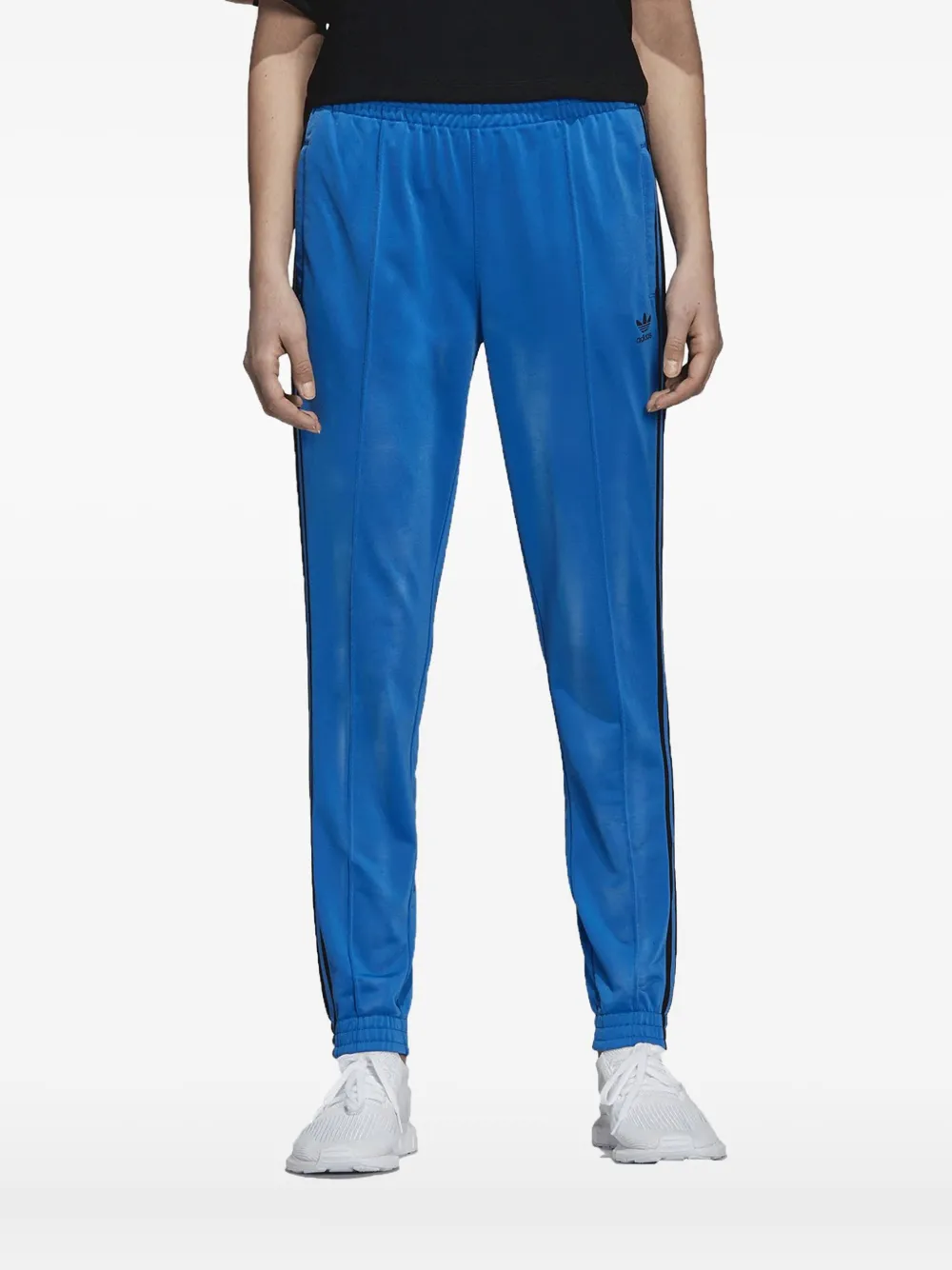 adidas three-stripe track pants | Blue | Image 1