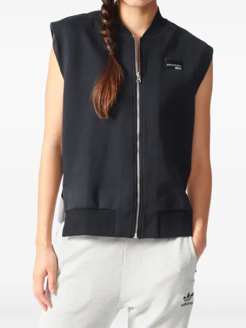 adidas diagonal-panel zip vest