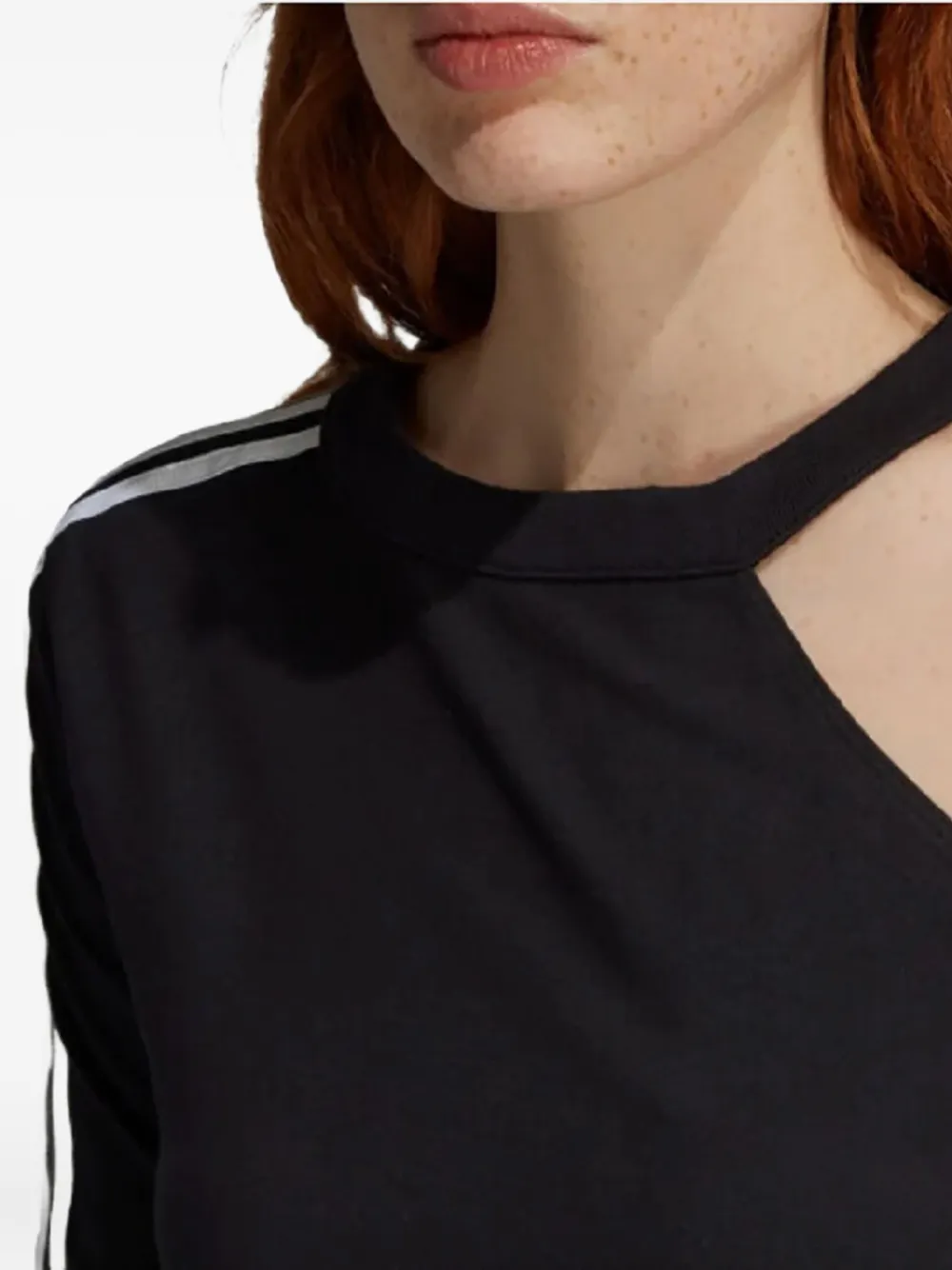 adidas three-stripe one-shoulder T-shirt | T-Shirts & Jersey Shirts | Image 2
