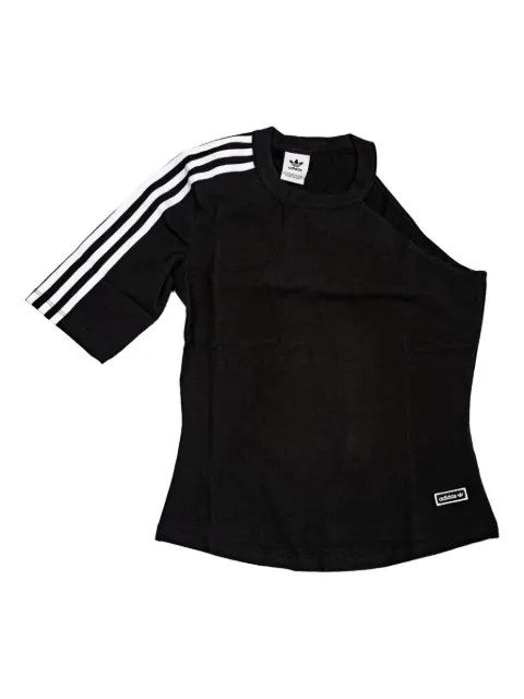adidas three-stripe one-shoulder T-shirt
