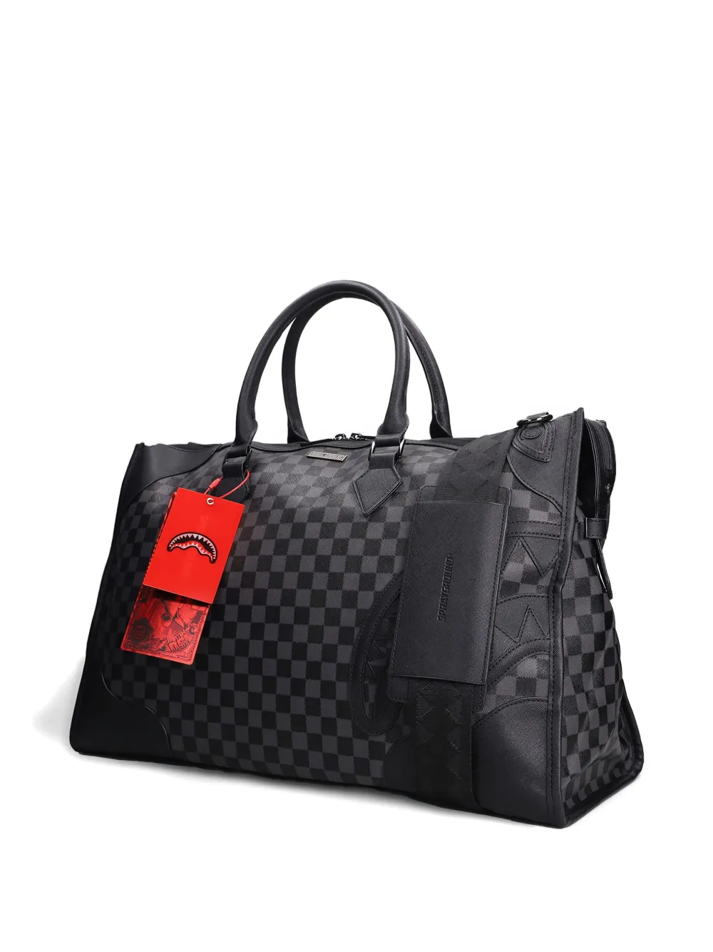 Sprayground Checkerboard Top-handle Holdall In Black