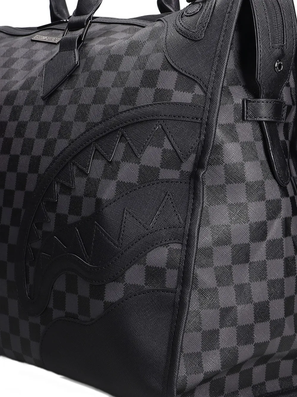 Sprayground Checkerboard Top-handle Holdall In Black
