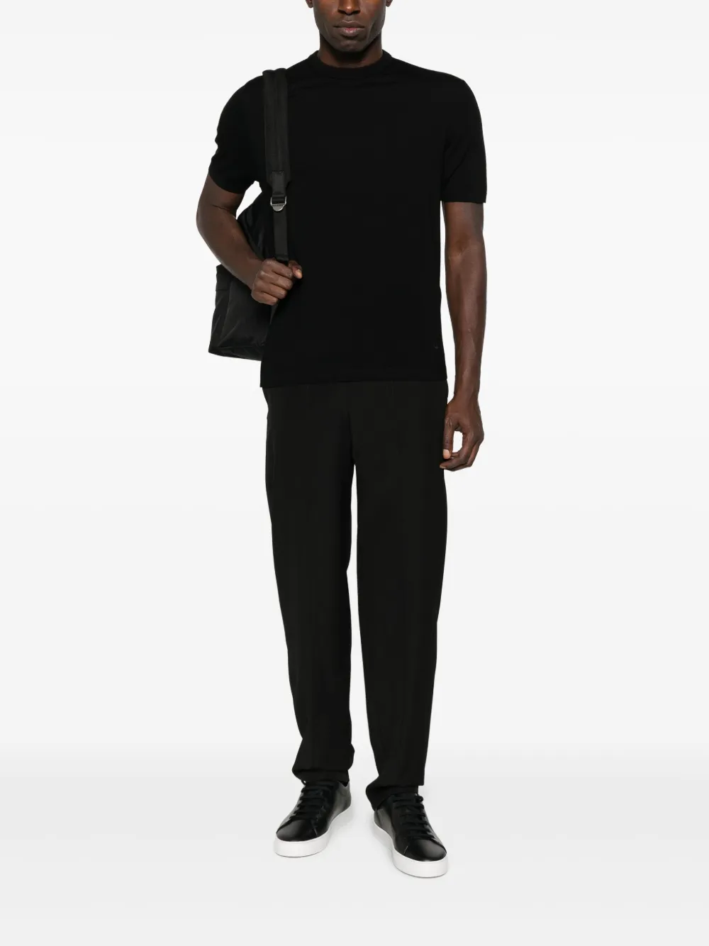 Emporio Armani elastic-waist pants | Regular-Fit & Straight Leg Pants | Image 2