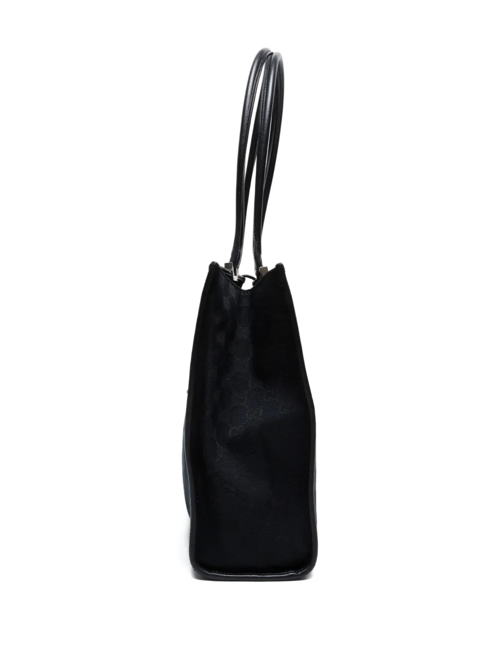 Pre-owned Gucci 1980-1990 Jackie Gg Tote Bag In Black