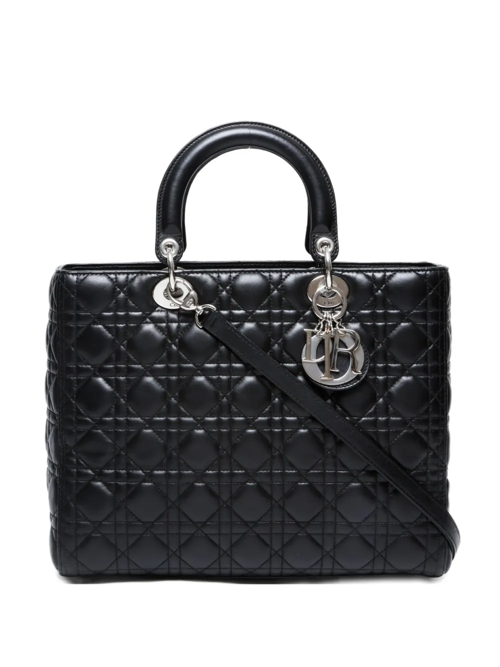 Christian Dior Pre-Owned 2000s large Lady Dior tote bag | Black | Image 1