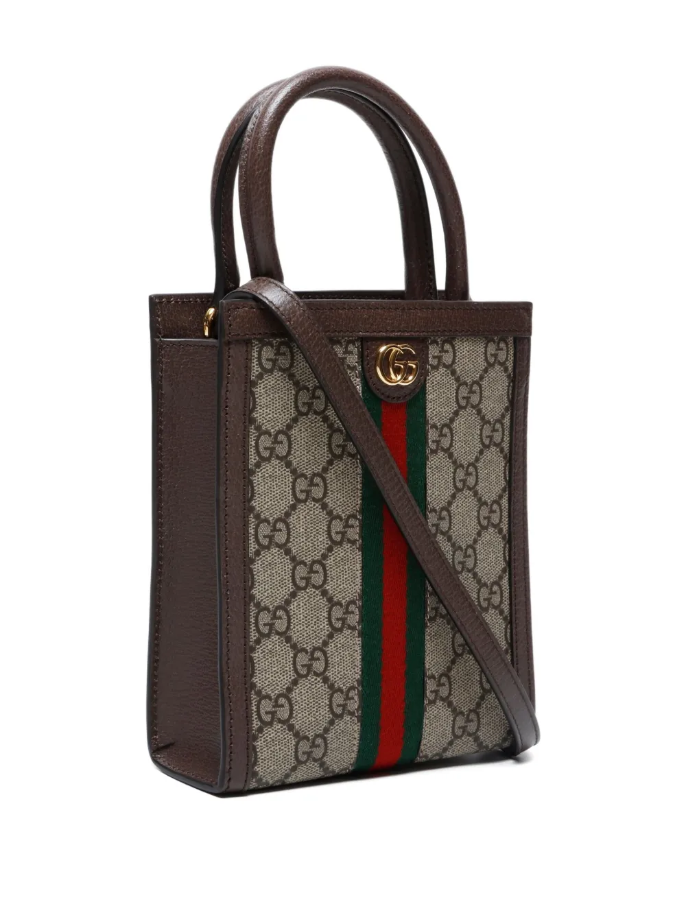 Pre-owned Gucci 2015 Gg Supreme Mini Tote Bag In Neutral
