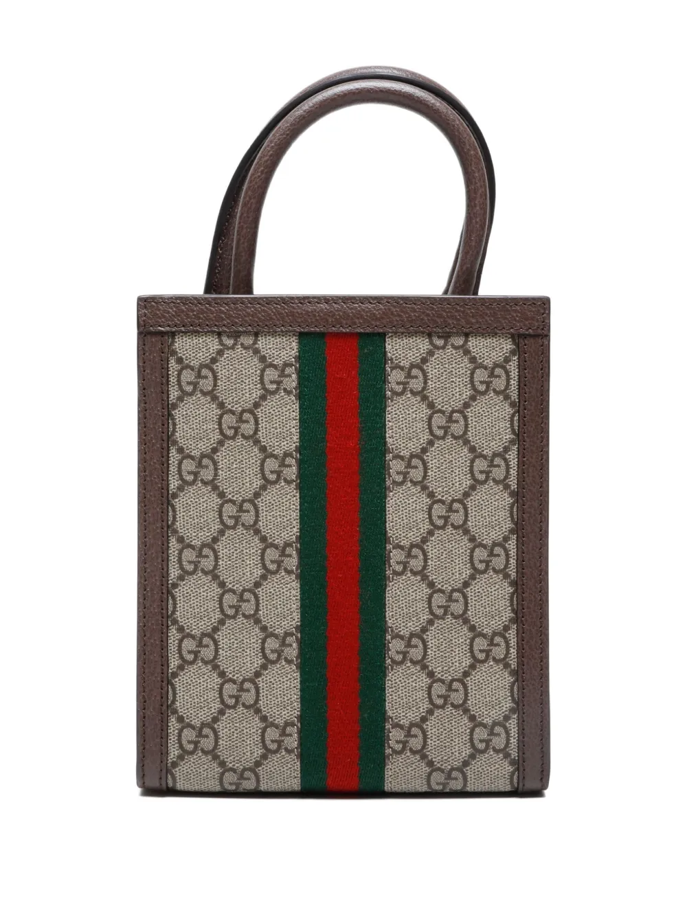Pre-owned Gucci 2015 Gg Supreme Mini Tote Bag In Neutral