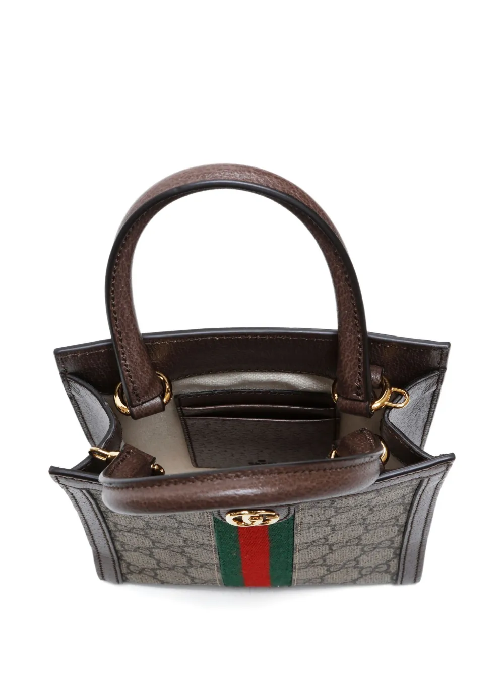 Pre-owned Gucci 2015 Gg Supreme Mini Tote Bag In Neutral