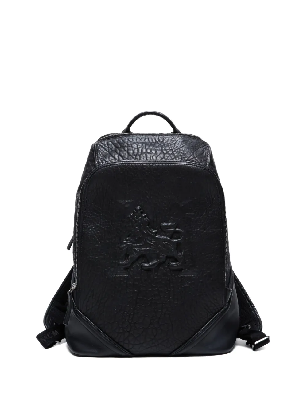 MCM Pre-Owned 2000-2024 embossed-leather backpack | Black | Image 1