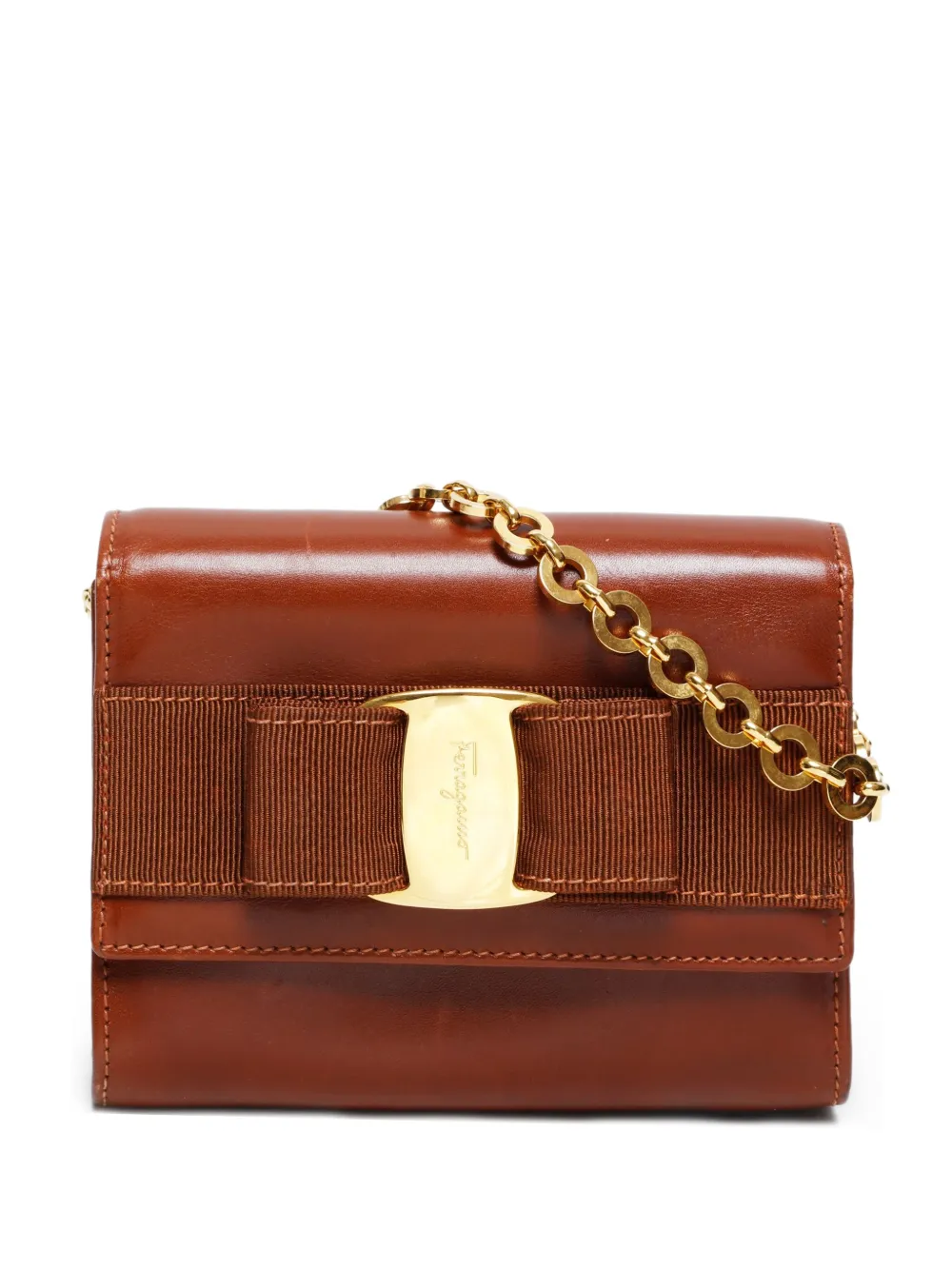 Ferragamo Pre-Owned 1990-2010s mini Vara shoulder bag | Brown | Image 1