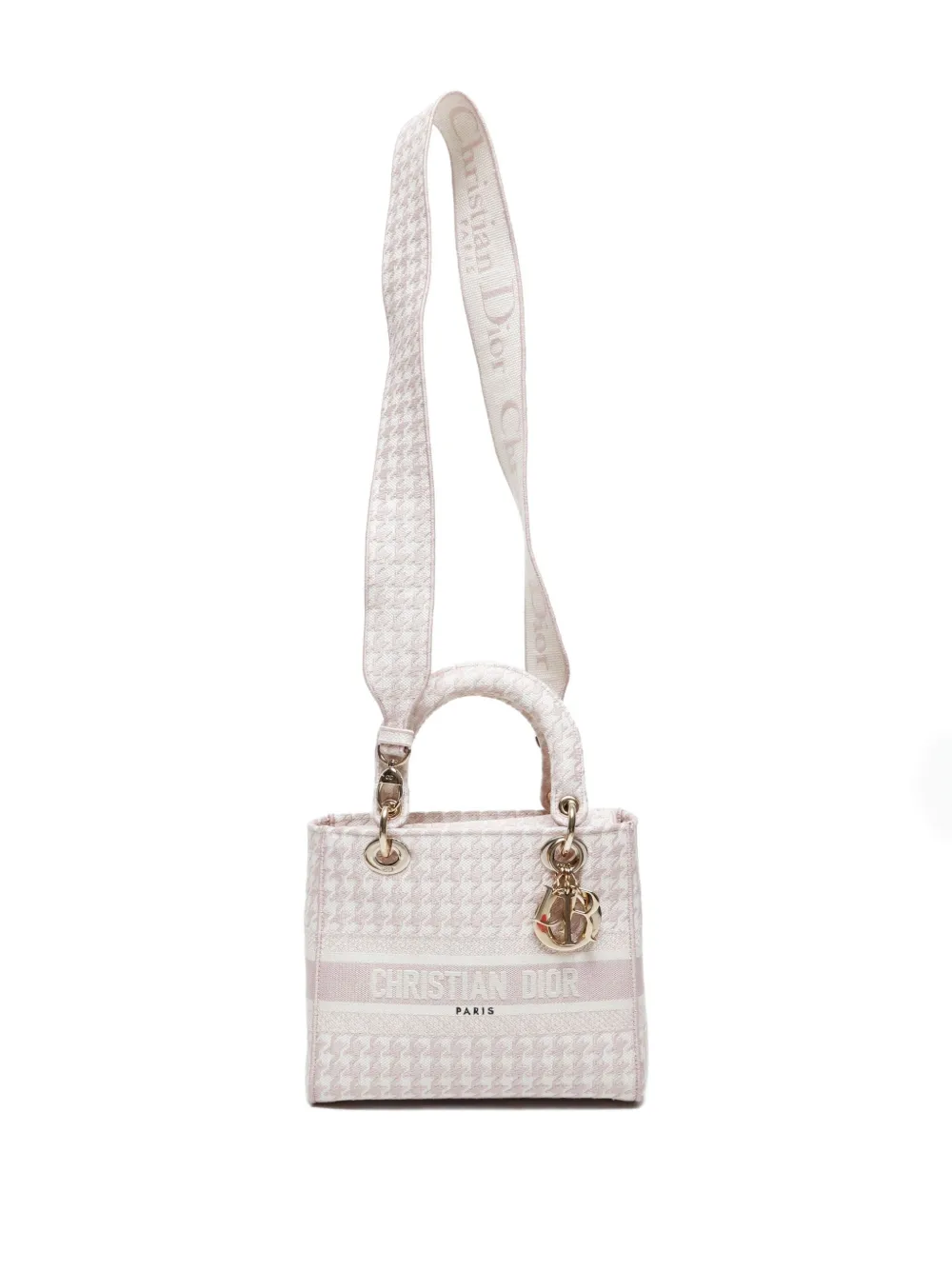 Pre-owned Dior 2020 Medium D-lite Tote Bag In Pink