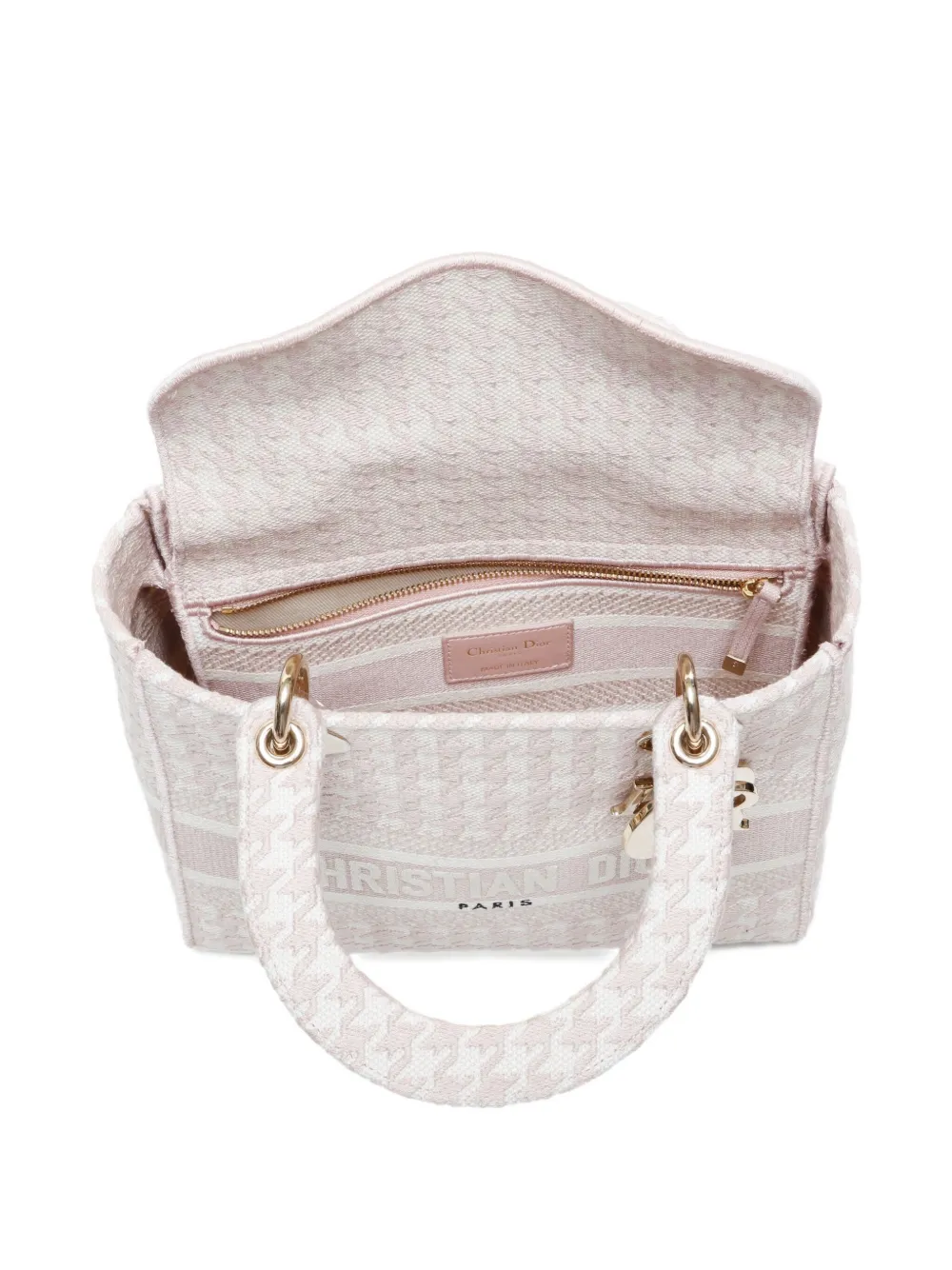 Pre-owned Dior 2020 Medium D-lite Tote Bag In Pink