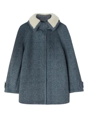 ムートン・ファーコート ERMANNO SCERVINO SHEARLING COAT Ermanno Scervino Shearling jacket with faux fur trim | The