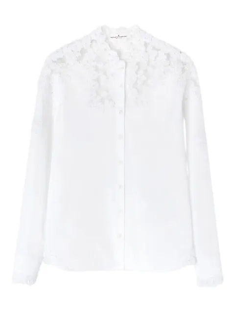 Ermanno Scervino rebrodé-lace poplin shirt