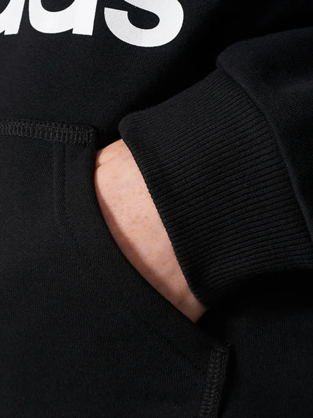 adidas Stadium Trefoil "Black/White" hoodie | Hoodies | Image 2