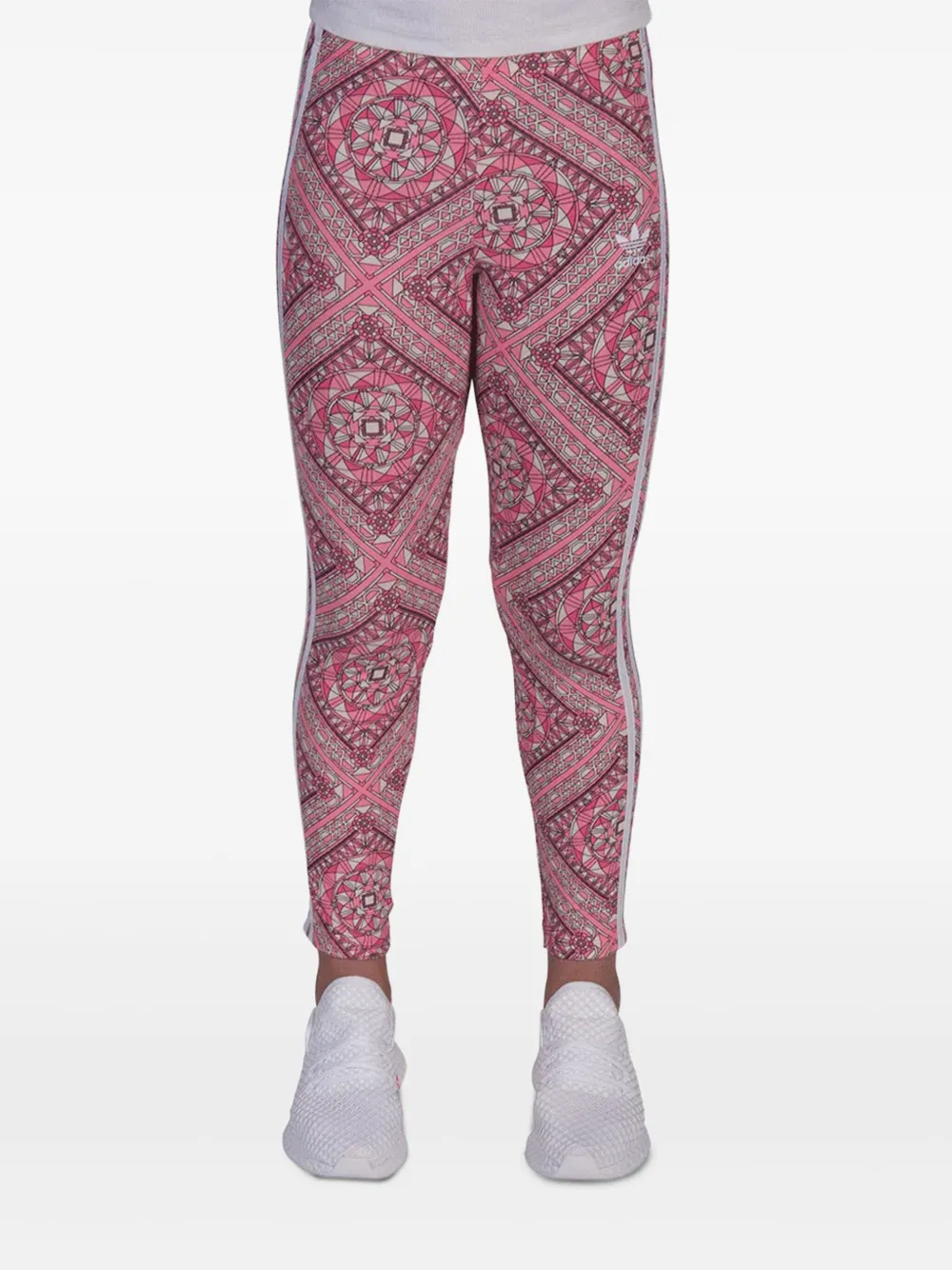 adidas paisley-print leggings | Pink | Image 1