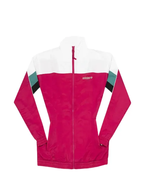 adidas stripe-detail zip-up jacket