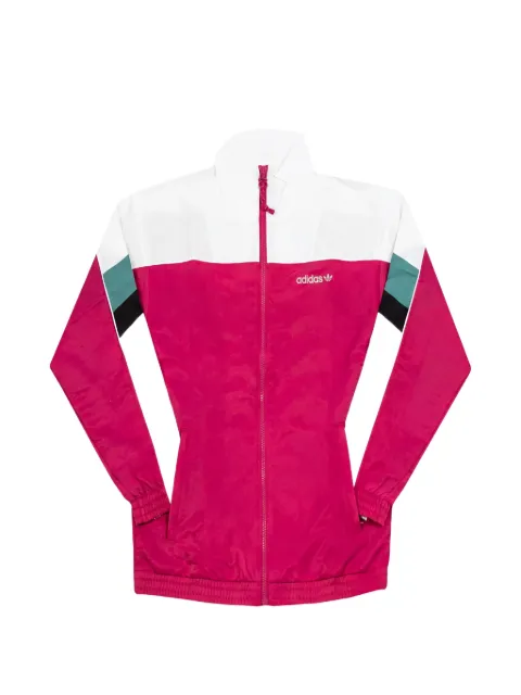 adidas stripe-detail zip-up jacket