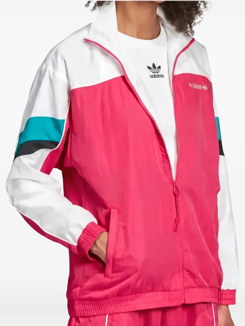 adidas Jack met gestreept detail Roze