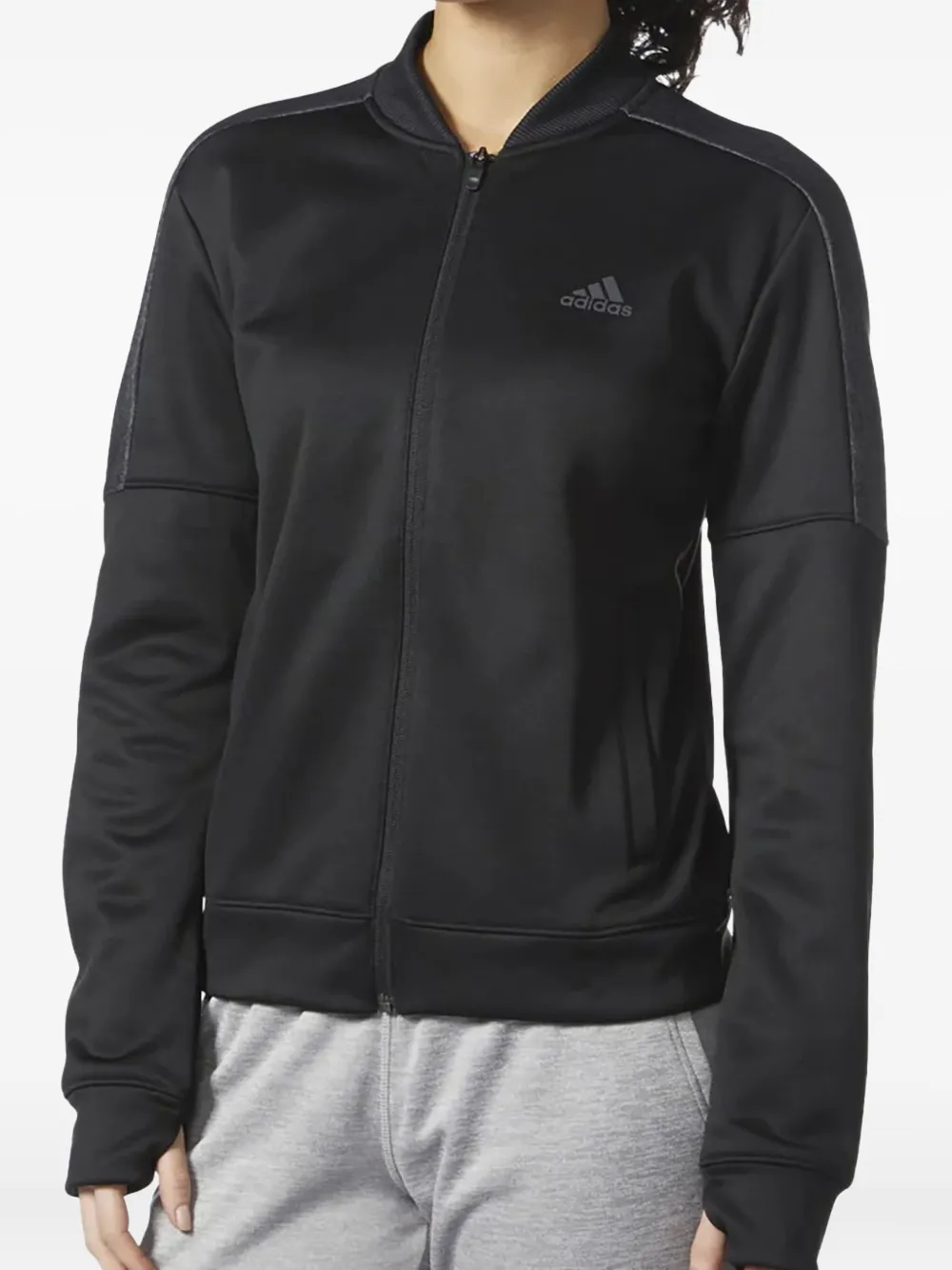 Adidas Originals Team Issue Bomber Zip-up Jacket In Black