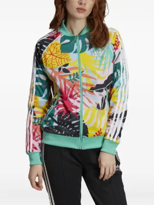 Adidas x Sporty ＆ Rich ストライプ ウインドブレーカー | グリーン