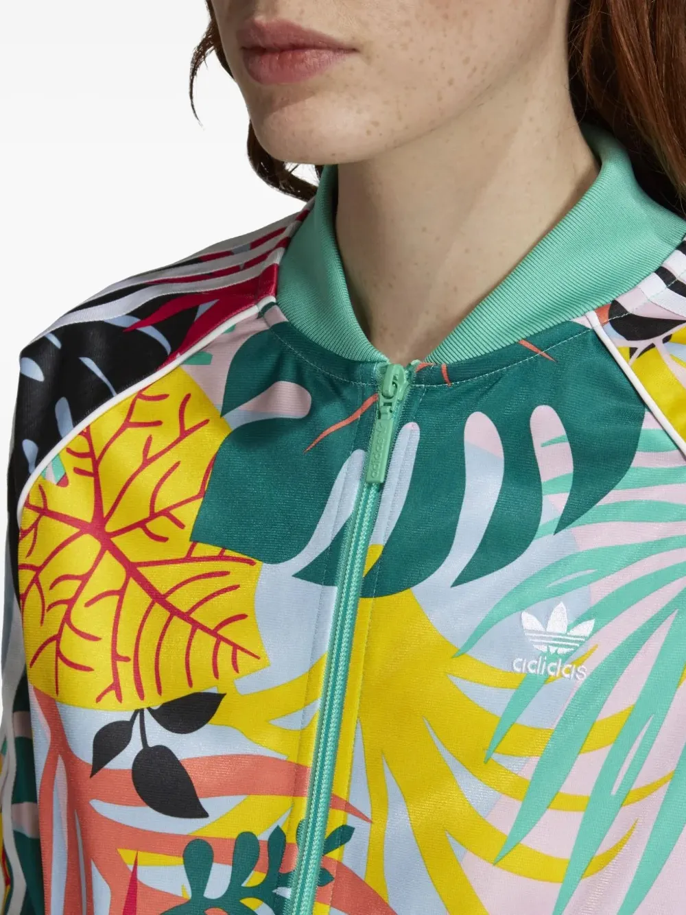 Adidas Originals Stadium Tropicalage "multicolour" Track Jacket In Multi