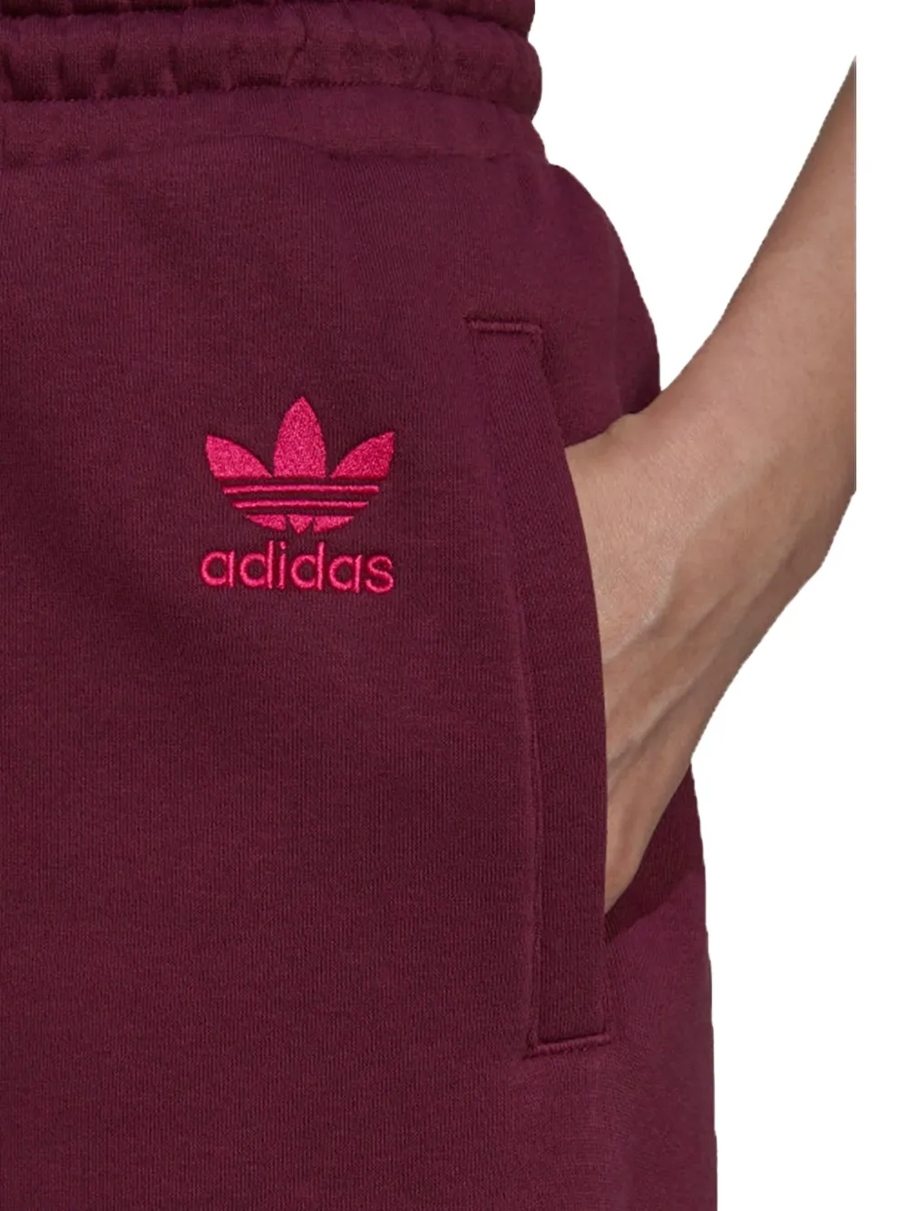 Adidas Originals Logo-embroidered Track Pants In Red