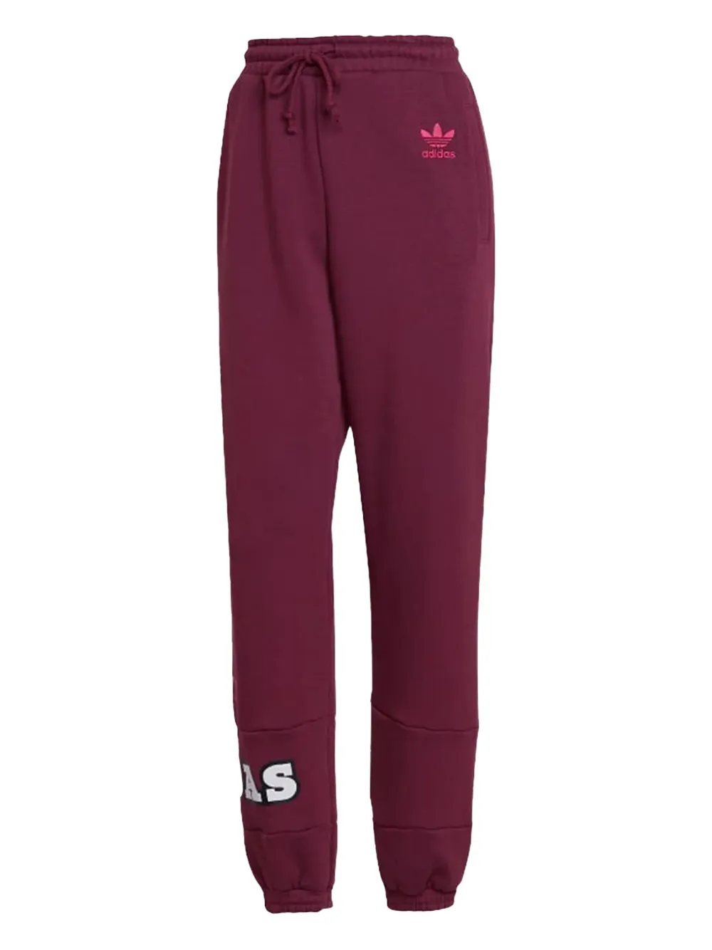 Adidas Originals Logo-embroidered Track Pants In Red