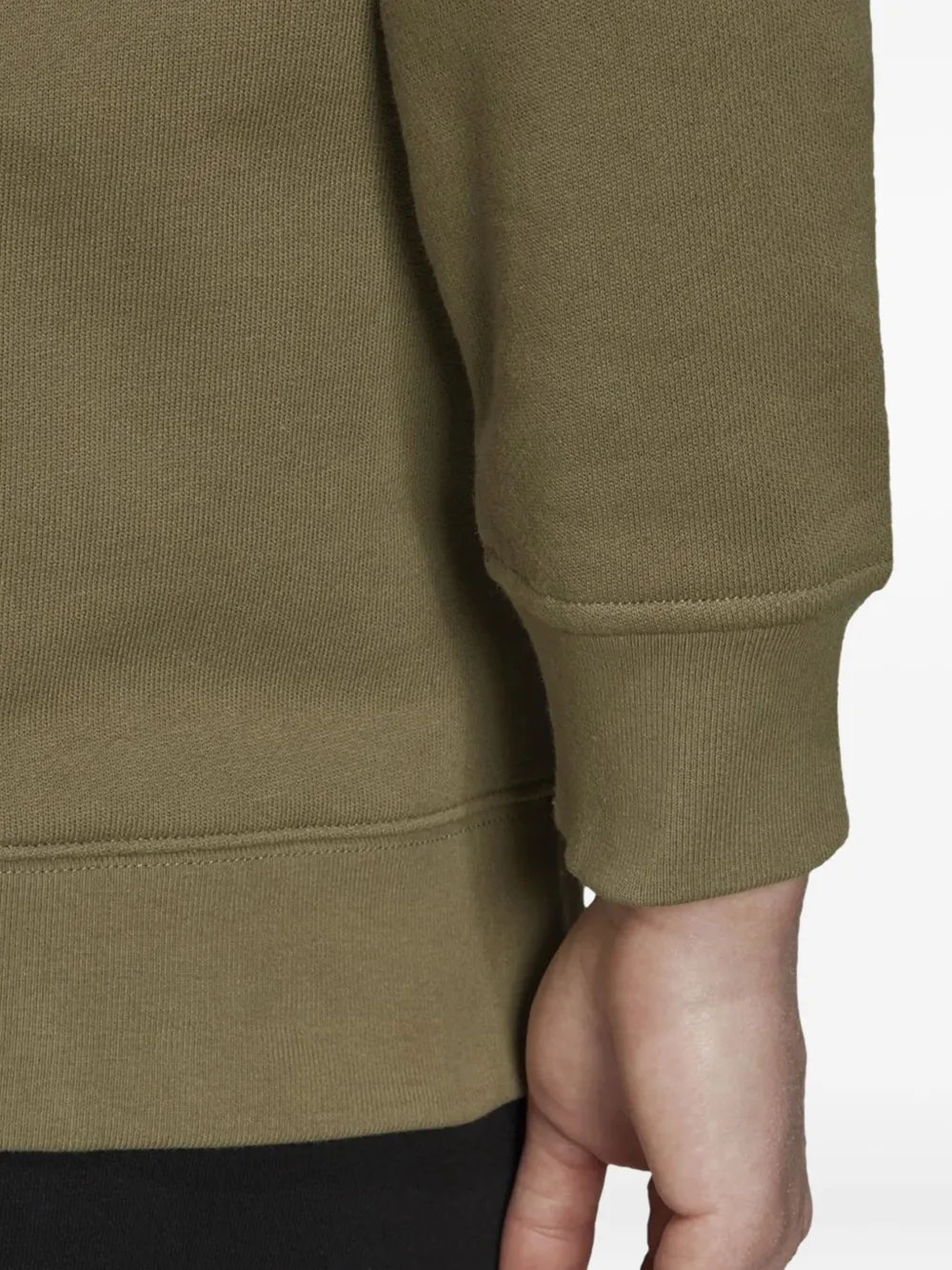 Adidas Originals Trefoil Crew-neck Sweatshirt In Green