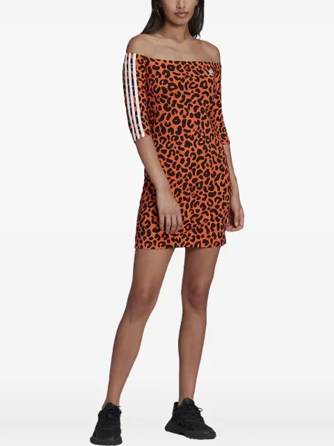 adidas x Rich Mnisi Stadium printed "True Orange/Black" dress