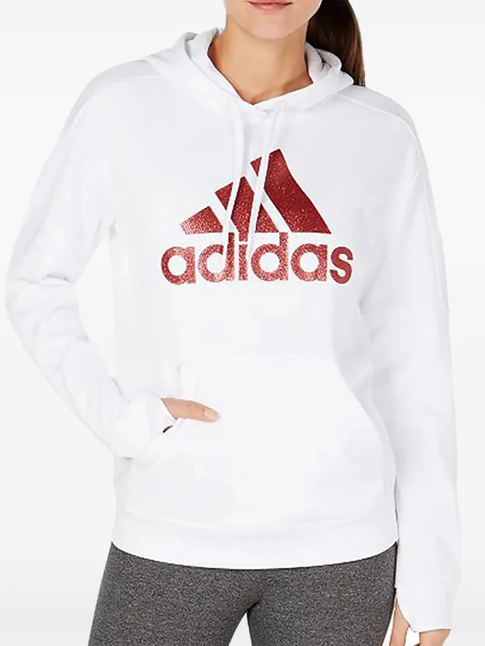 adidas Originals Shine Logo hoodie | White | Image 1