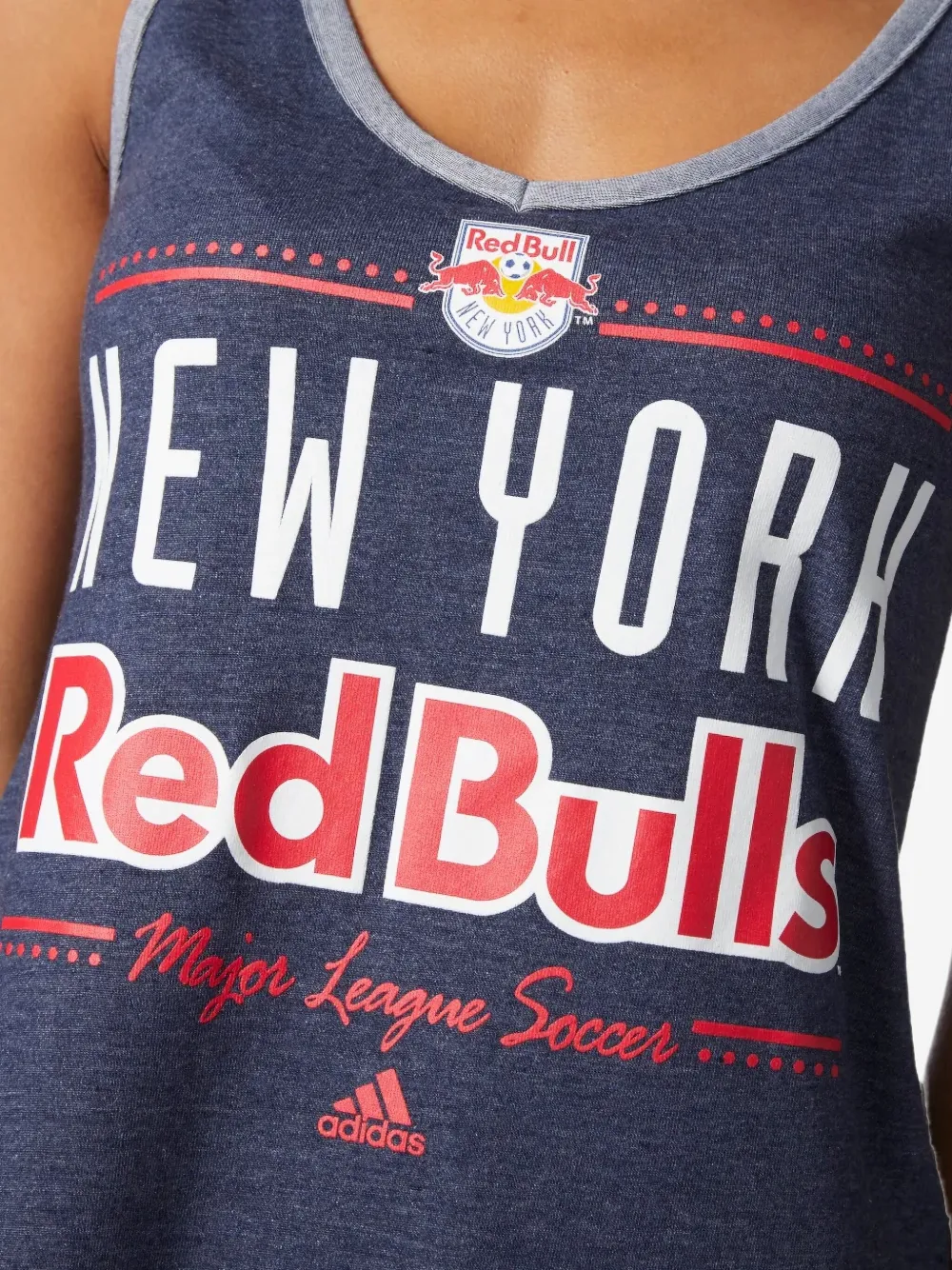 adidas x New York Red Bulls V-neck "Blue" tank top | Vests & Tank Tops | Image 2