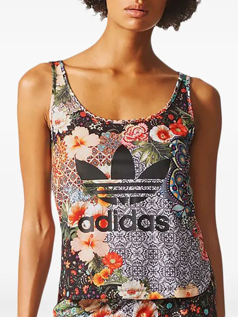 adidas Jardim Agharta floral-print tank top