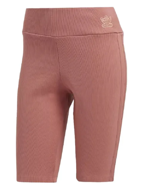adidas Stadium fine-ribbed "Ash Pink" cycling shorts