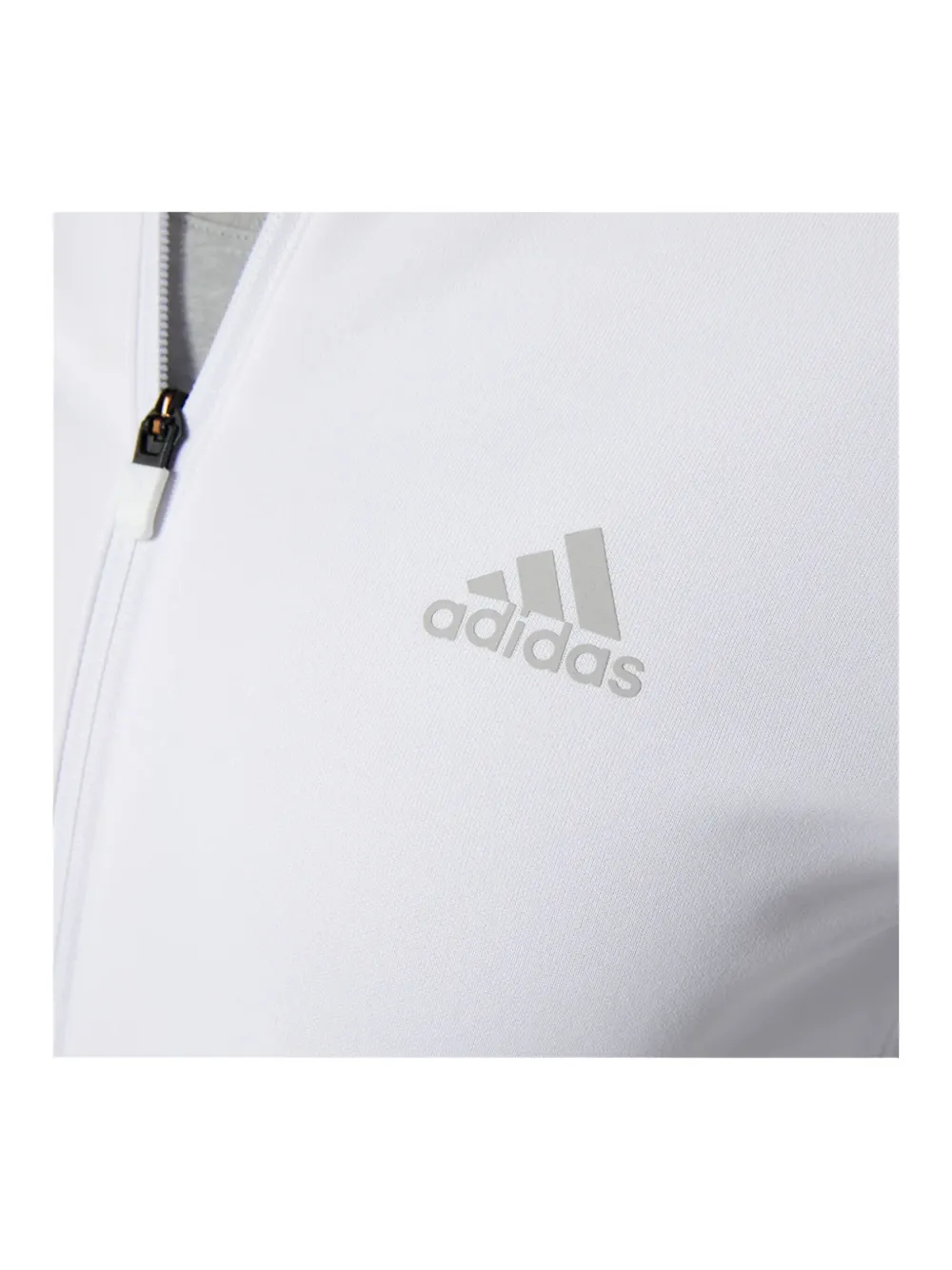 Adidas Originals Stadium Team Issue "white/grey" Track Jacket In White