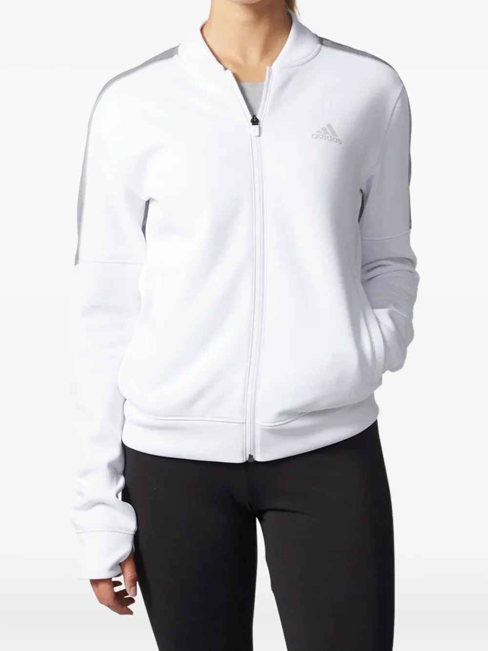adidas Stadium Team Issue "White/Grey" track jacket | White | Image 1
