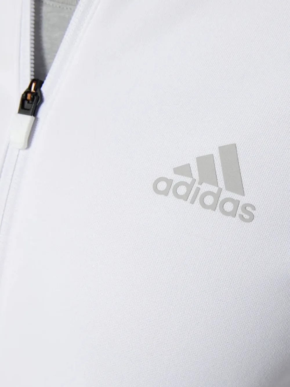 adidas Stadium Team Issue "White/Grey" track jacket | Performance Track Jackets | Image 2