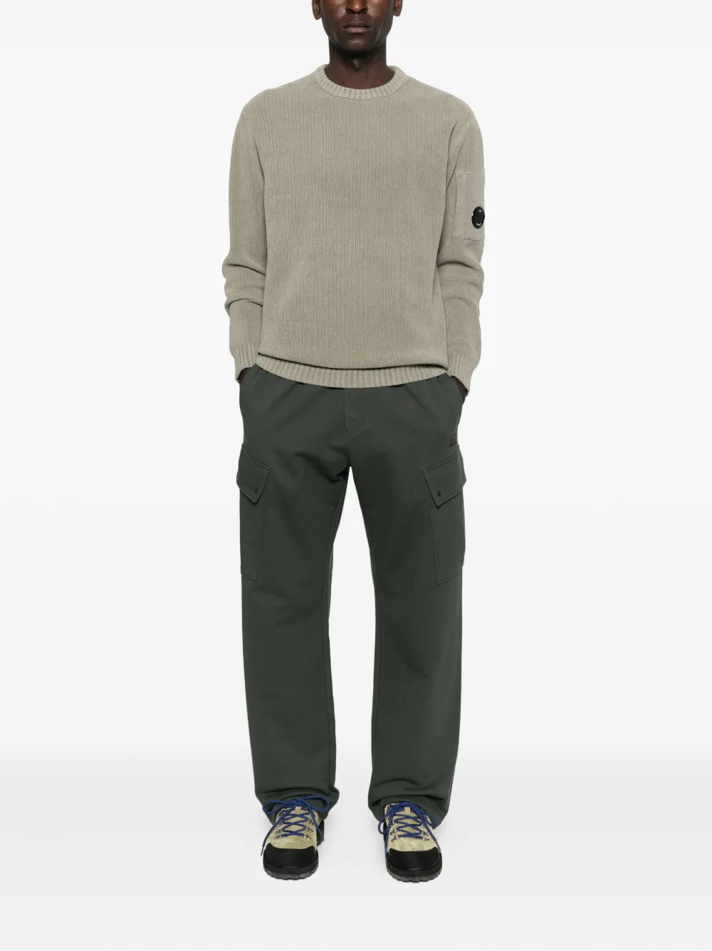 C.P. Company lens-detail sweater - Beige