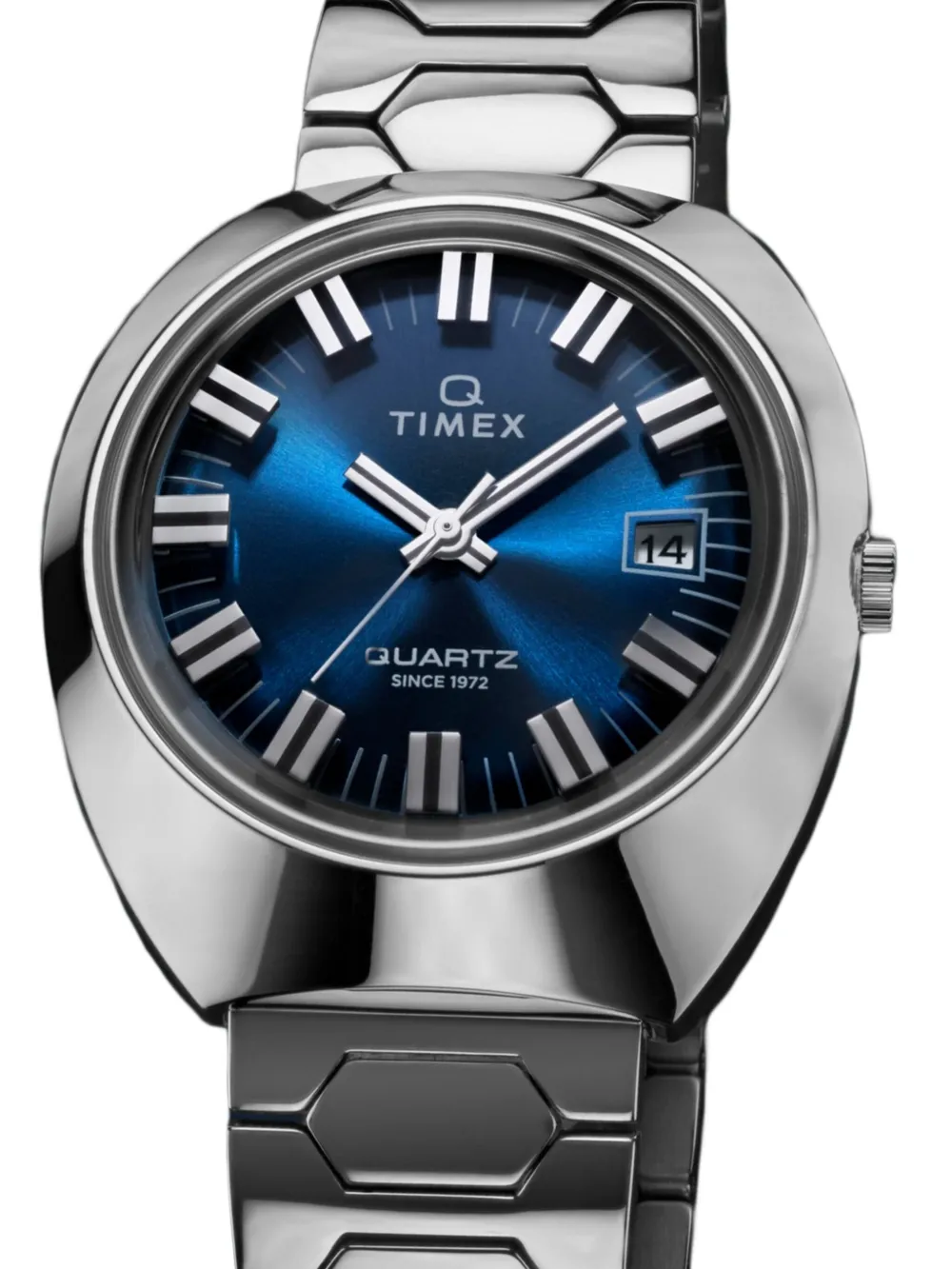 Timex Q 1972 Time Machine Reissue 39mm In Metallic