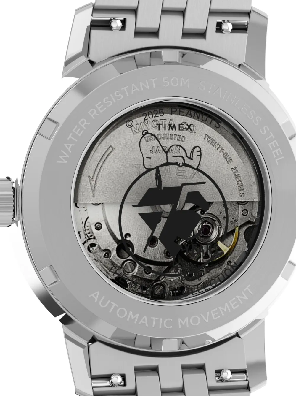 Timex X Peanuts 75th Anniversary Marlin 40mm In Silver
