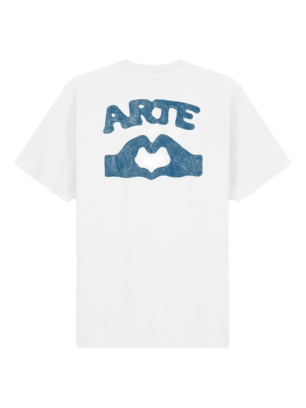 Arte Antwerp Katoenen T-shirt met hartvormige handen - Wit
