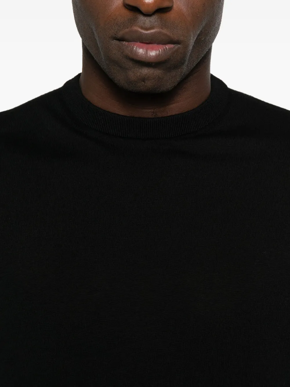 Emporio Armani Short-sleeve Crew-neck T-shirt In Black