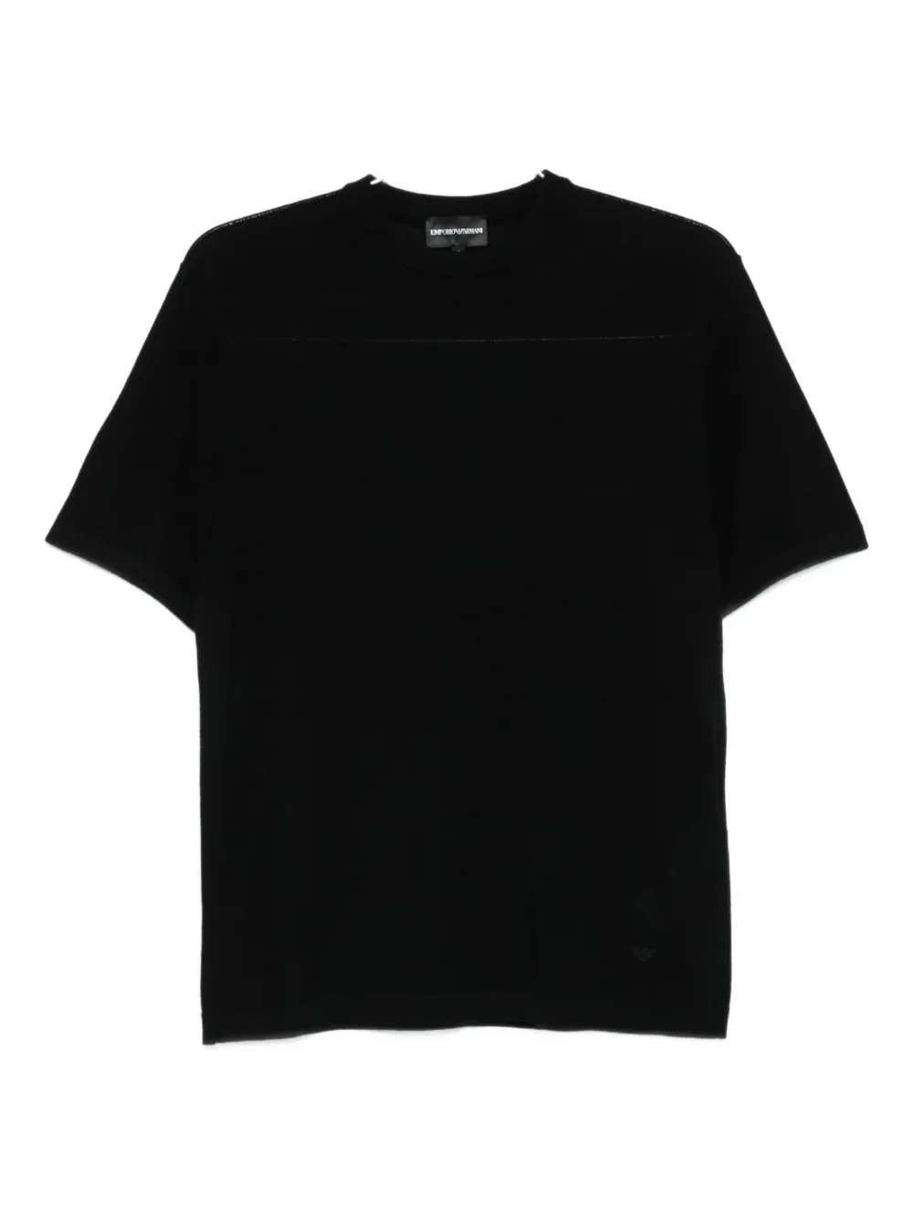 Emporio Armani Short-sleeve Crew-neck T-shirt In Black