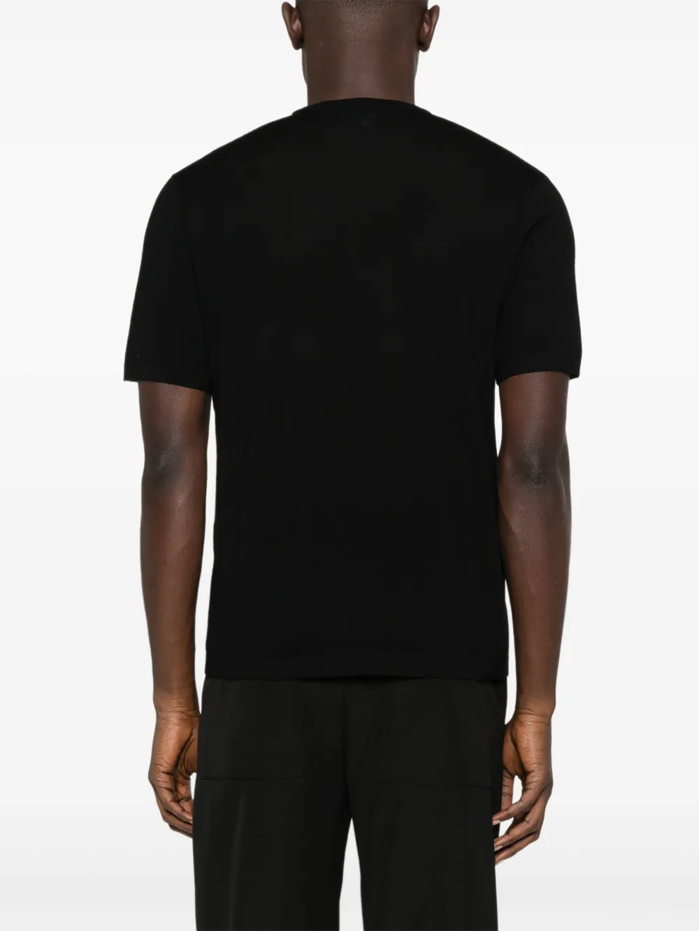 Emporio Armani T-shirt met ronde hals Zwart
