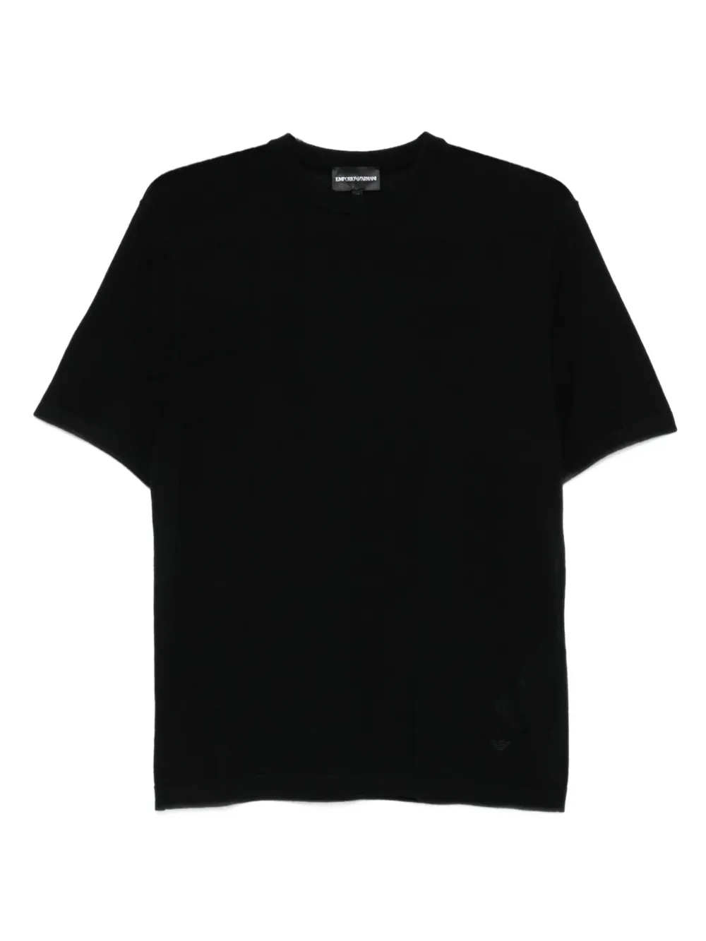 Emporio Armani short-sleeve crew-neck t-shirt | Black | Image 1